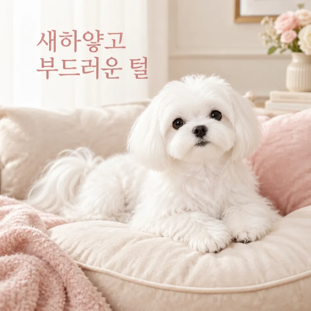 사랑스러운 말티즈 AI 이미지