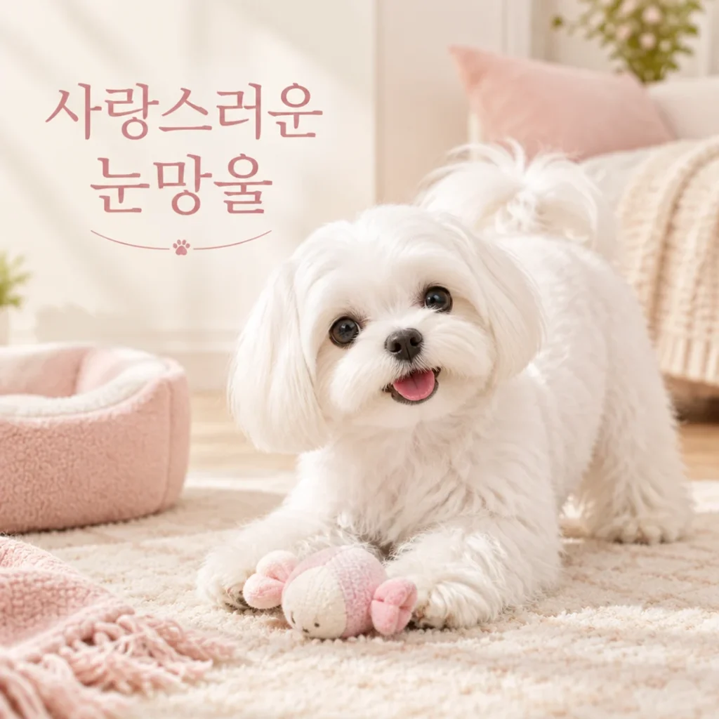 사랑스러운 말티즈 AI 이미지